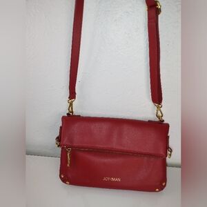 Joy & Iman Smooth Foldover  Crossbody,Clutch Shoulder Bag/Purse - Medium